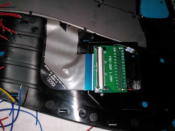 Mount LED resistors and filter components to the adapter PCB