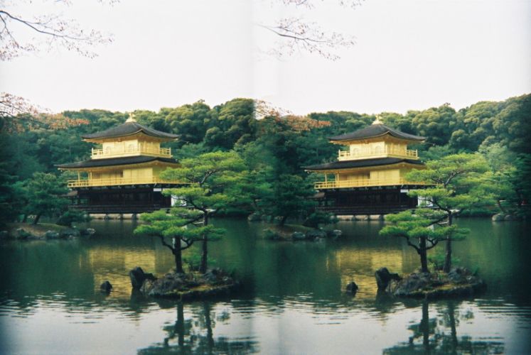 Japan, 3D, Kyoto, Golden Pavilion